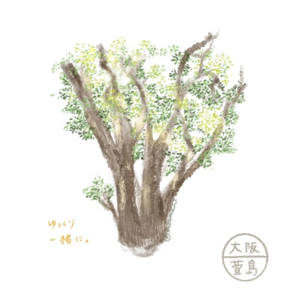 萱島駅の大きなクスノキ